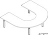 Стол регулируемый по высоте со столешницей из ЛДСП СДРф-15